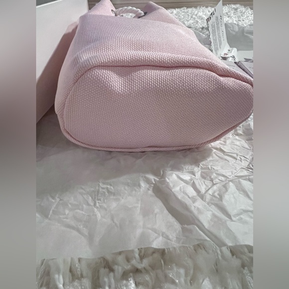 NIB Dior Makeup Pouch Pink Canvas Drawstring bag 17×11×6cm w/freebies - Picture 10 of 16